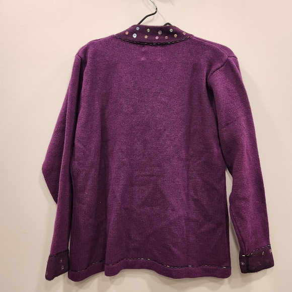 Storybook Knits NWT Tulle IlIusion Button Up Cardigan - Picture 6 of 8